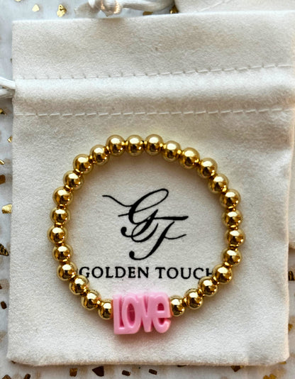 Kids Beaded LOVE Bracelet