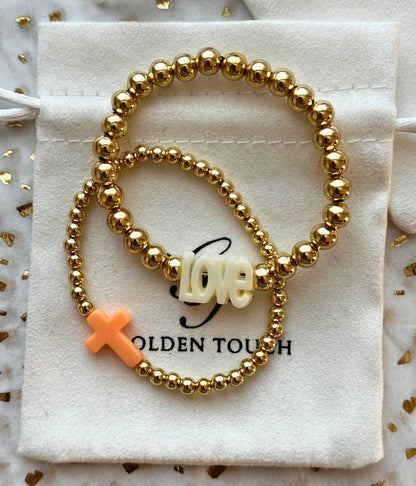 Kids Beaded LOVE Bracelet