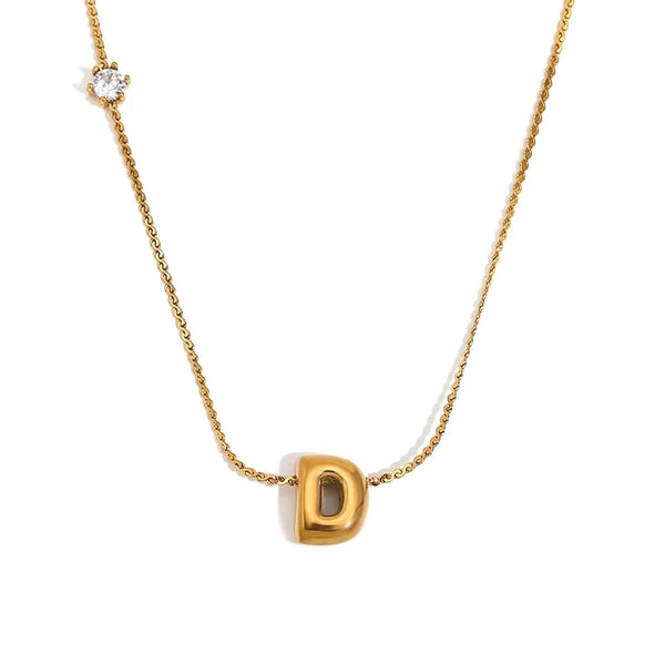Mini Bubble Letter Necklace